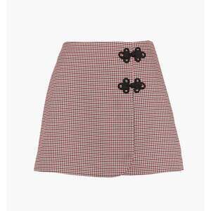 Hill House Home The Melody Skirt - Burgundy Holmes Houndstooth Size XSBurgundy H